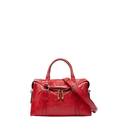 マークジェイコブス ハンドバッグ ショルダーバッグ 2WAY レッド レザー レディース MARC JACOBS 【中古】
