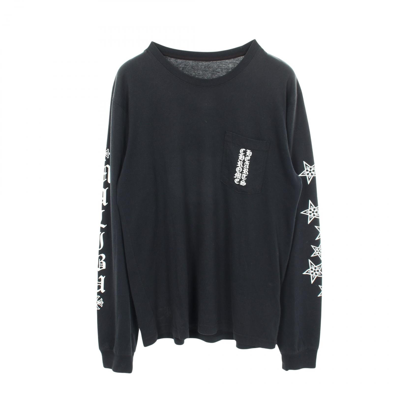 Chrome Hearts Logo Print Pocket L/S Cut Sew "Black"