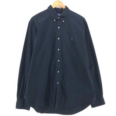 古着 ラルフローレン Ralph Lauren CUSTOM FIT 長袖 ボタンダウンシャツ メンズXL相当/eaa515376