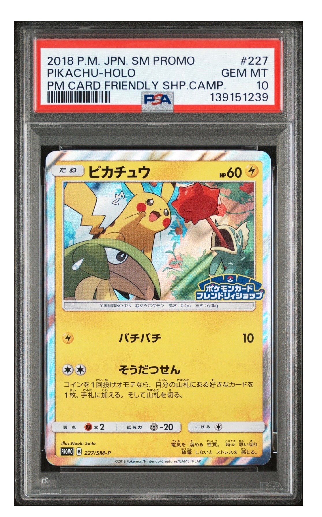 ピカチュウ P [SM-P 227](プロモーションカード「ポケモンカードフレンドリィショップ限定キャンペーン」)