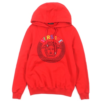 美品 ヴェルサーチ
パーカー レッド メンズ S
