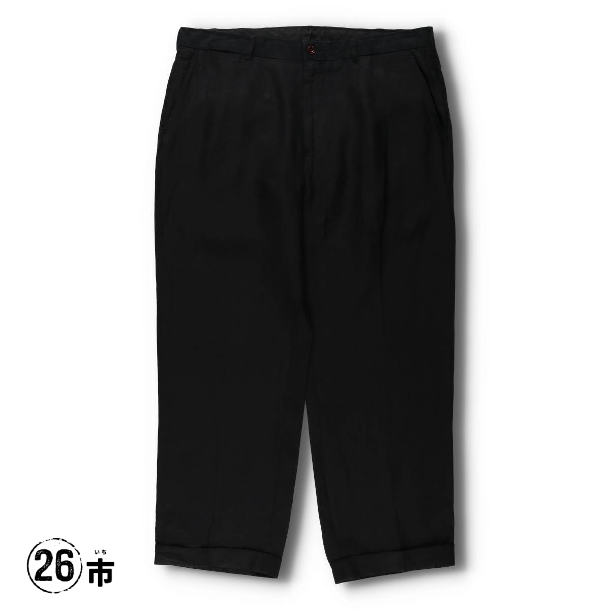 古着 90年代 ラルフローレン Ralph Lauren POLO by Ralph Lauren シルク×リネンパンツ スラックス メンズw37相当 ヴィンテージ/evb029706