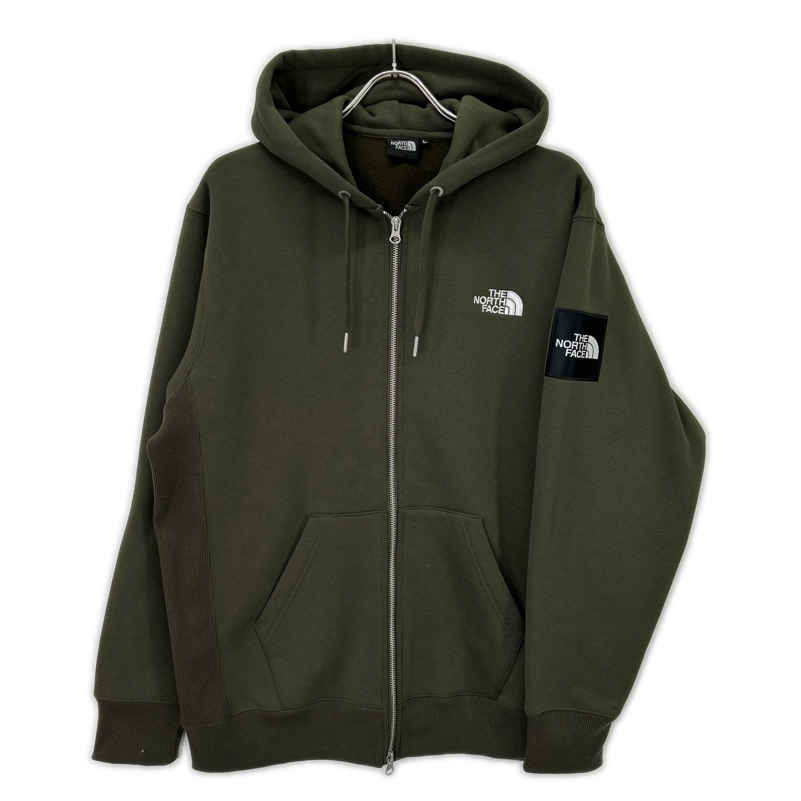 ノースフェイス NT62349 オリーブ スクエアロゴパーカ L