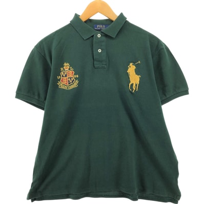 古着 ラルフローレン Ralph Lauren POLO RALPH LAUREN CUSTOM SLIM FIT ビッグポニー 半袖 ポロシャツ メンズL相当/eaa551555