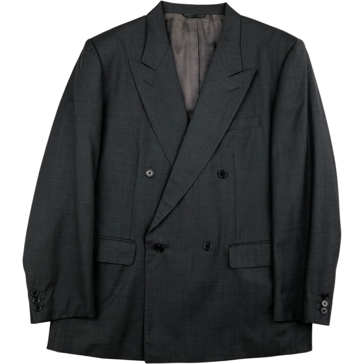 古着 バーバリー Burberry's ピークドラペル ダブルブレスト テーラードジャケット メンズXL相当/evb034387