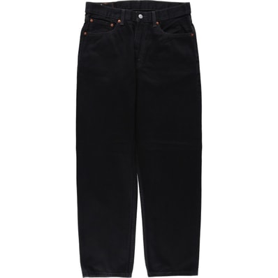 古着 リーバイス Levi's 550 ブラックデニム テーパードデニムパンツ メンズw33相当/eaa663170
