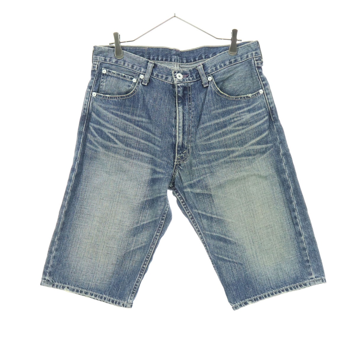 Levi's リーバイス 00s コットン ハーフ デニムパンツ w34 ブルー系