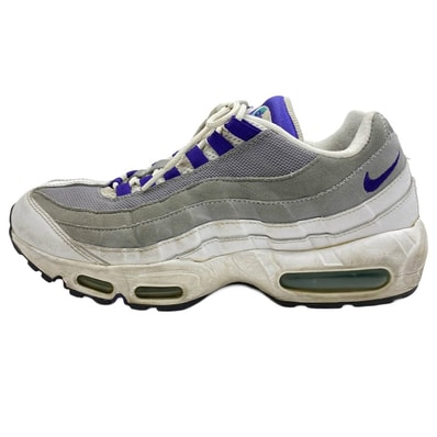 NIKE ナイキ 2015年製 554970-151 Air Max 95 Original White Court Purple Emerald Green Wolf Grey エアマックス95 OG ホワイト コートパープル グレープグラデ【中古】