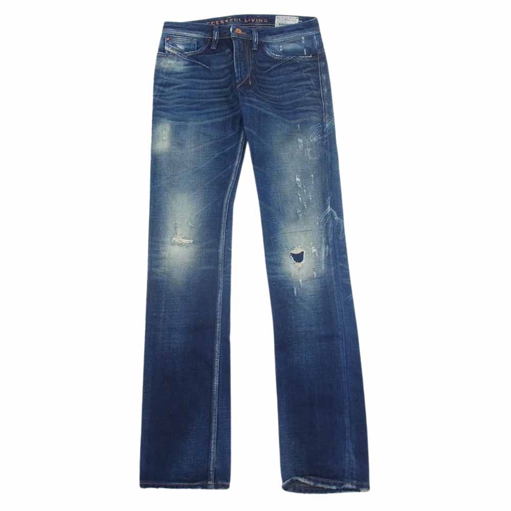 DIESEL ディーゼル デニムパンツ SHIONER スリム デニム パンツ インディゴブルー系 27【中古】