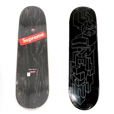 【中古】シュプリーム Supreme 2019年秋冬 Delta Logo Skateboard スケートボード デッキ スケボー ブラック【サイズ8.5 x 32.25】【メンズ】