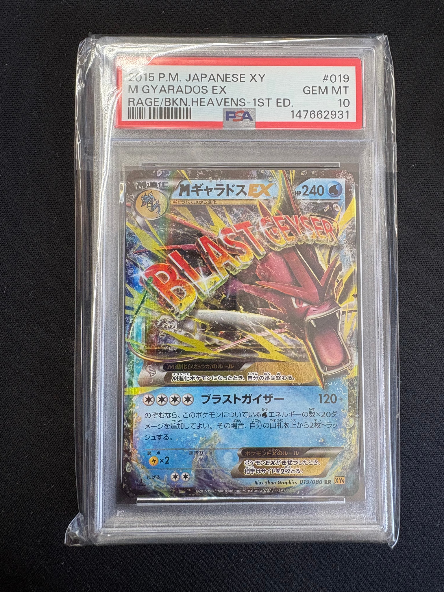 MギャラドスEX RR :1ED [XY9 019/080](拡張パック「破天の怒り」)通販