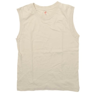 HANES x BIOTOP ヘインズ ビオトープ 別注 Sleeveless T-Shirts ノースリーブTシャツ HW3-P701S M BEIGE タンクトップ トップス g28461