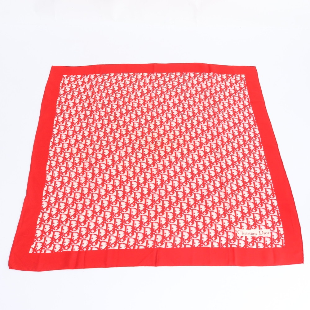■極美品 クリスチャンディオール トロッター総柄スカーフ