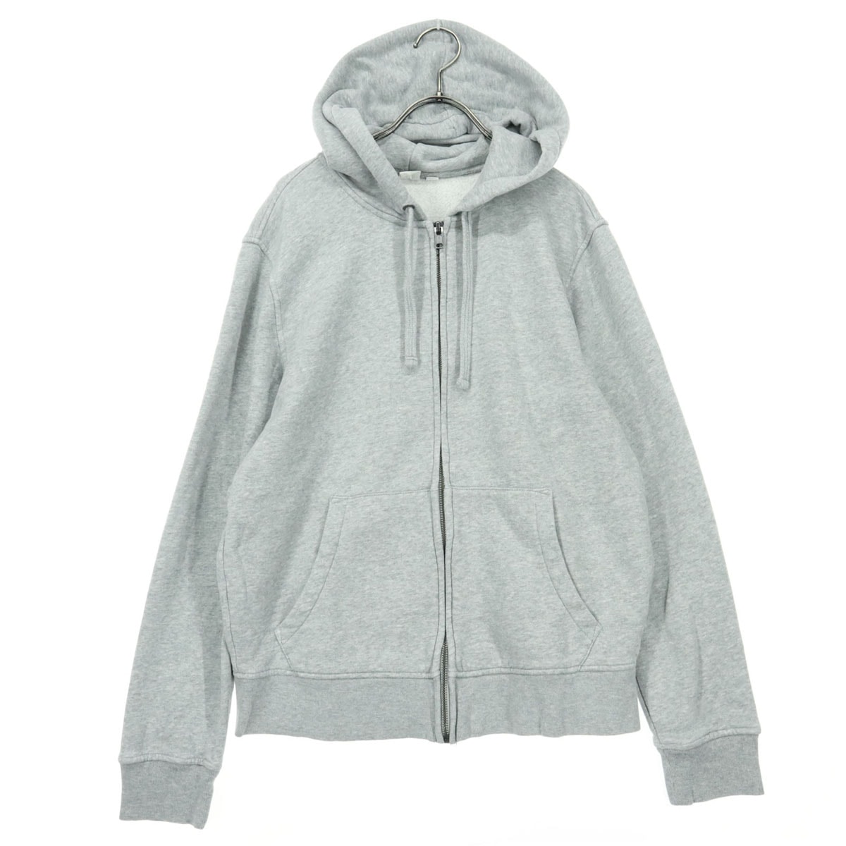 美品 GAP ギャップ 裏起毛 長袖 ジップパーカー S グレー