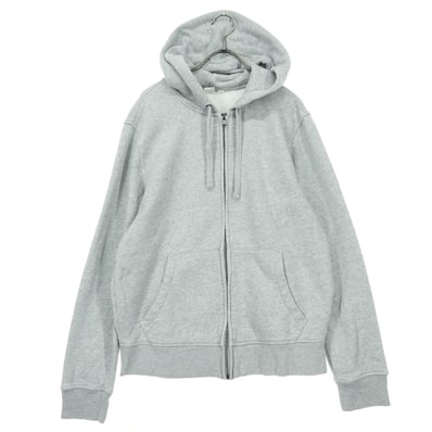 美品 GAP ギャップ 裏起毛 長袖 ジップパーカー S グレー