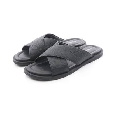 ディオール Dior Alias オブリーク サンダル 靴 レザー メンズ ブラック系 【中古】