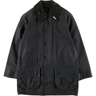 古着 00年代 バブアー Barbour BEAUFORT ビューフォート 旧3ワラント バッジ付き オイルド ハンティングジャケット 英国製 C38 メンズM相当/eaa615086