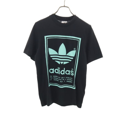 adidas Originals アディダスオリジナルス トレフォイルロゴ 半袖 Tシャツ XS ブラック