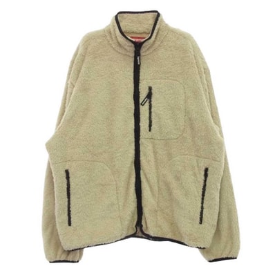 Supreme シュプリーム ジャケット 24AW Kate Moss Fleece Jacket ケイト モス フリース ジップアップ ジャケット ベージュ系 L【新古品】【未使用】【中古】