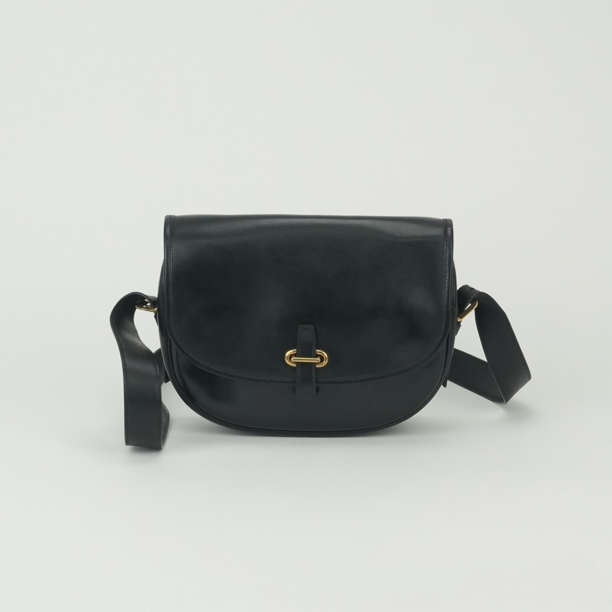 エルメス HERMES バルドゴルフ バルド ゴルフ バッグ ショルダーバッグ ボックスカーフ ノワール noir ブラック Black 黒 ゴールド金具 ヴィンテージ