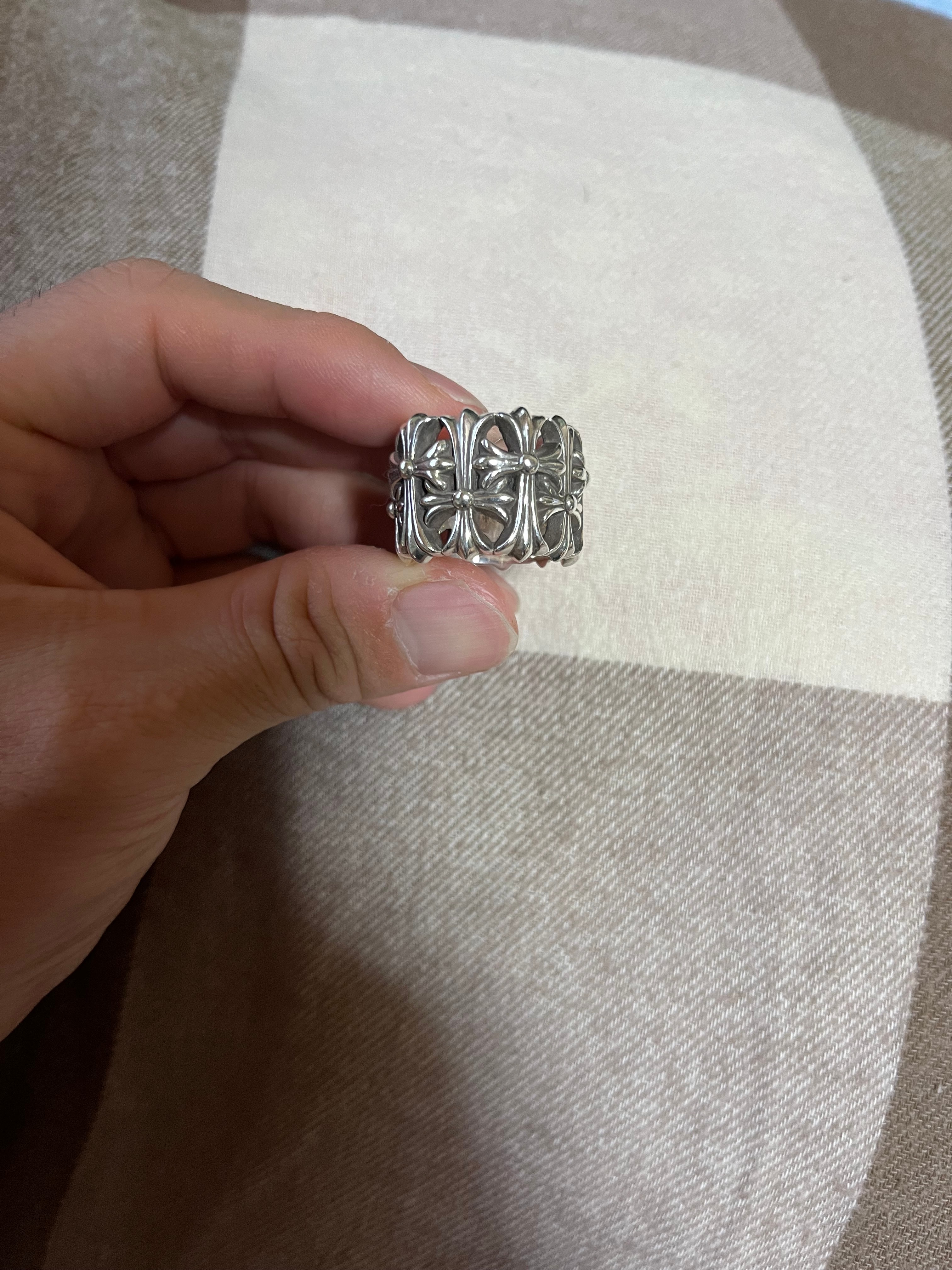 Chrome Hearts Cemetery Cross Ring "Silver"