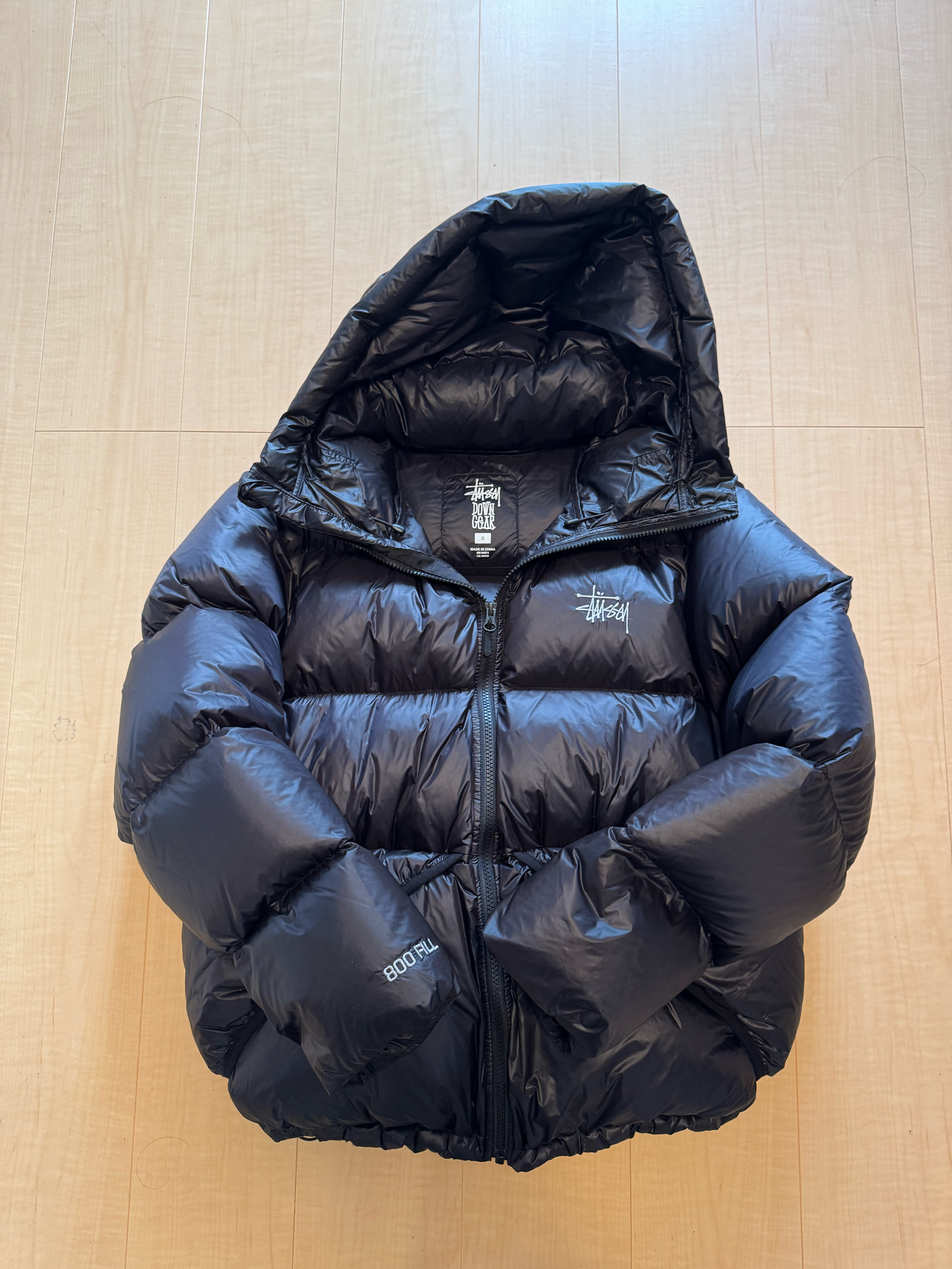Stussy Micro Ripstop Down Parka "Jet Black"