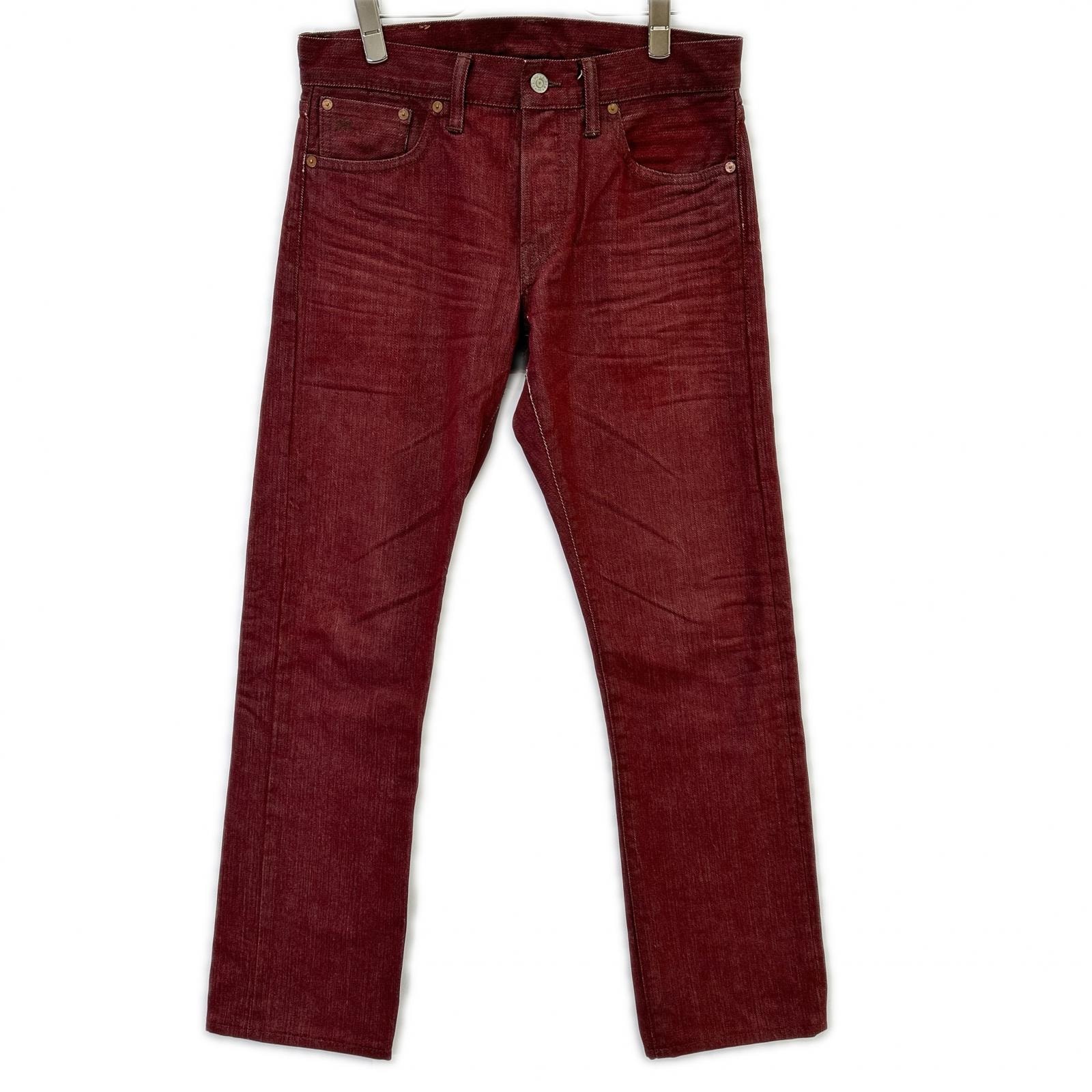 ダブルアールエル ボルドー ボタンフライ HEAVY WEIGHT BULL DENIM 29×30