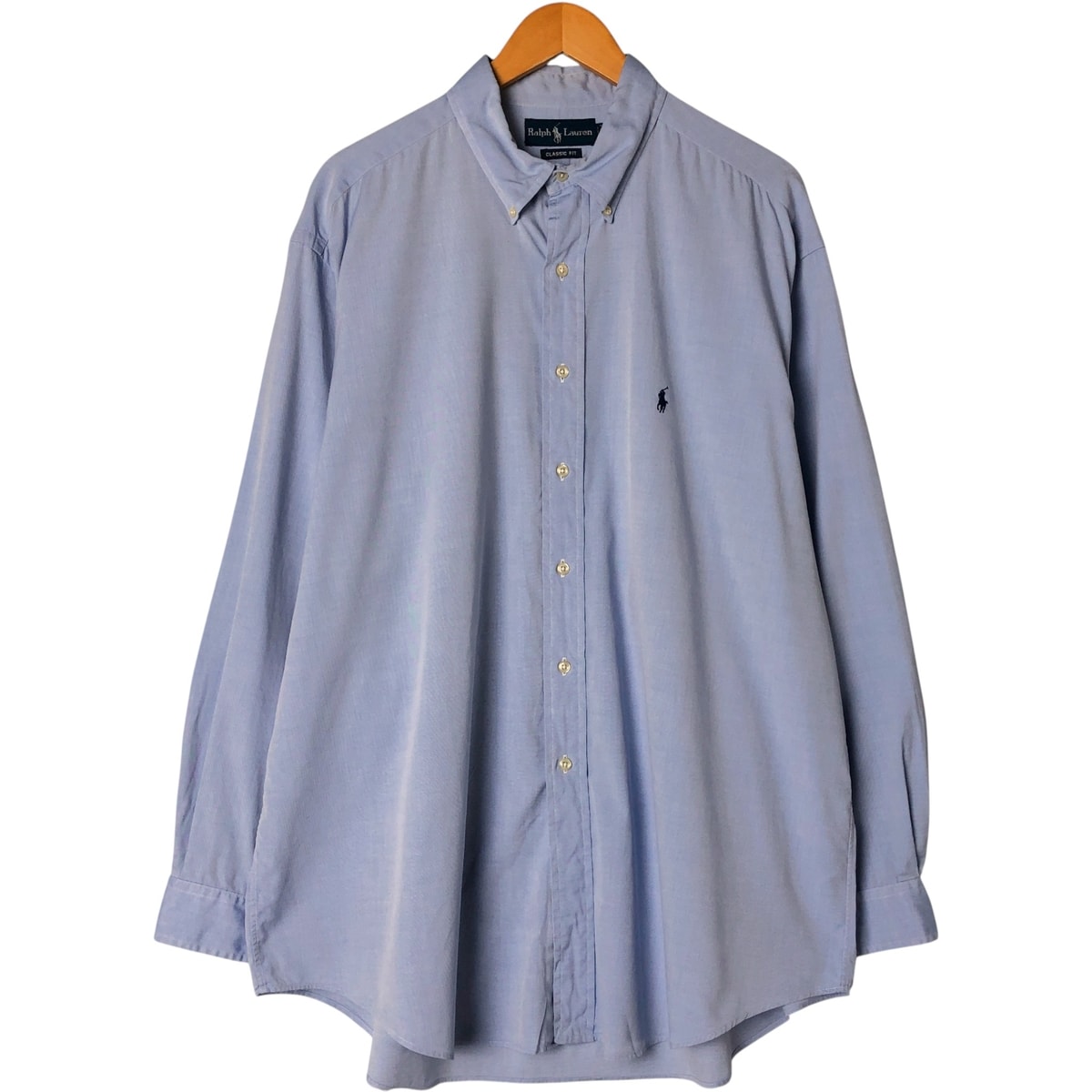 古着 ラルフローレン Ralph Lauren CLASSIC FIT 長袖 ボタンダウンシャツ メンズXL相当/eaa586998