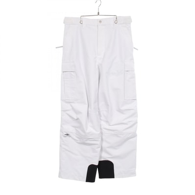 バレンシアガ BALENCIAGA 3B スポーツ アイコン スキー 中綿 カーゴパンツ 衣料品 ボトムス ポリエステル メンズ ホワイト系 【中古】