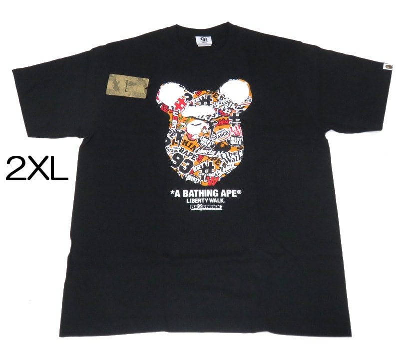 BAPE x LBWK Medicom Toy BE@R Tee Black XXL
