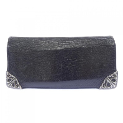 Chrome Hearts Single Fold Long Wallet Tips "Black"