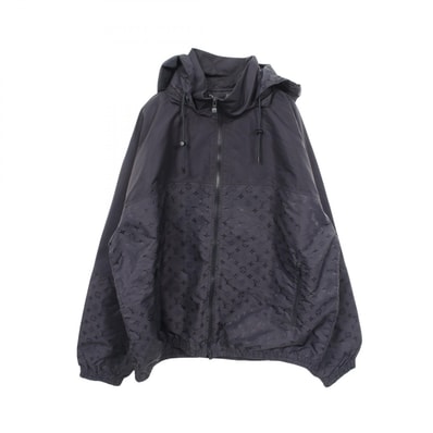 ルイ・ヴィトン LOUIS VUITTON シャドウモノグラム ウィンドブレーカー フード付き 衣料品 アウター ナイロン メンズ ネイビー系 HFB16WPZV 【中古】
