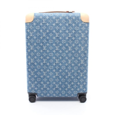 ルイ・ヴィトン LOUIS VUITTON ホライゾン55 キャリーバッグ バッグ デニム レザー モノグラム・デニム メンズ レディース ブルー系 M28386 【中古】