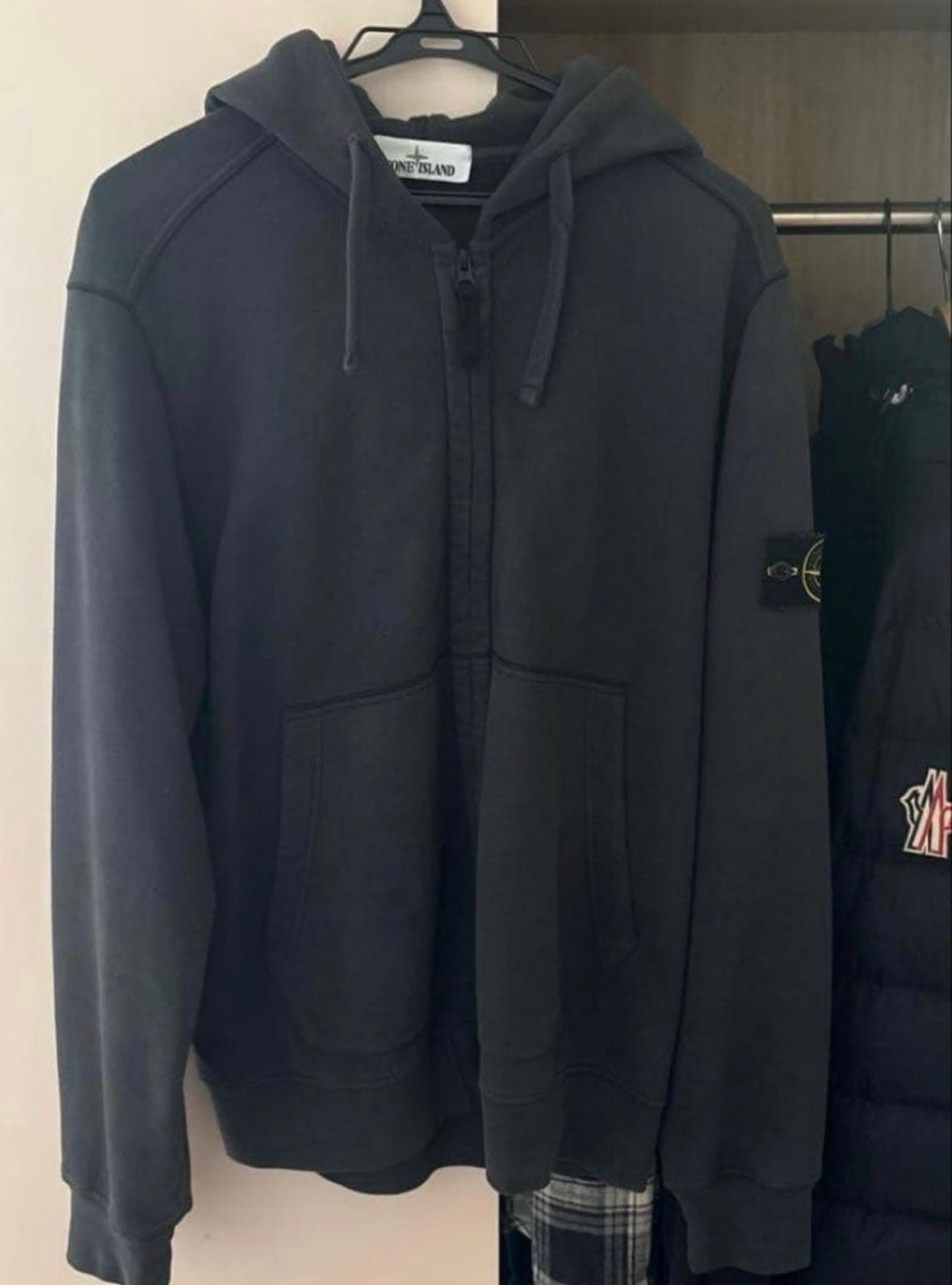 Stone Island Organic Cotton Hoodie "Blue"