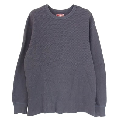 The REAL McCOY'S ザリアルマッコイズ カットソー ALL COTTON ヘビーウェイト サーマル ワッフル カットソー グレー系 40【中古】