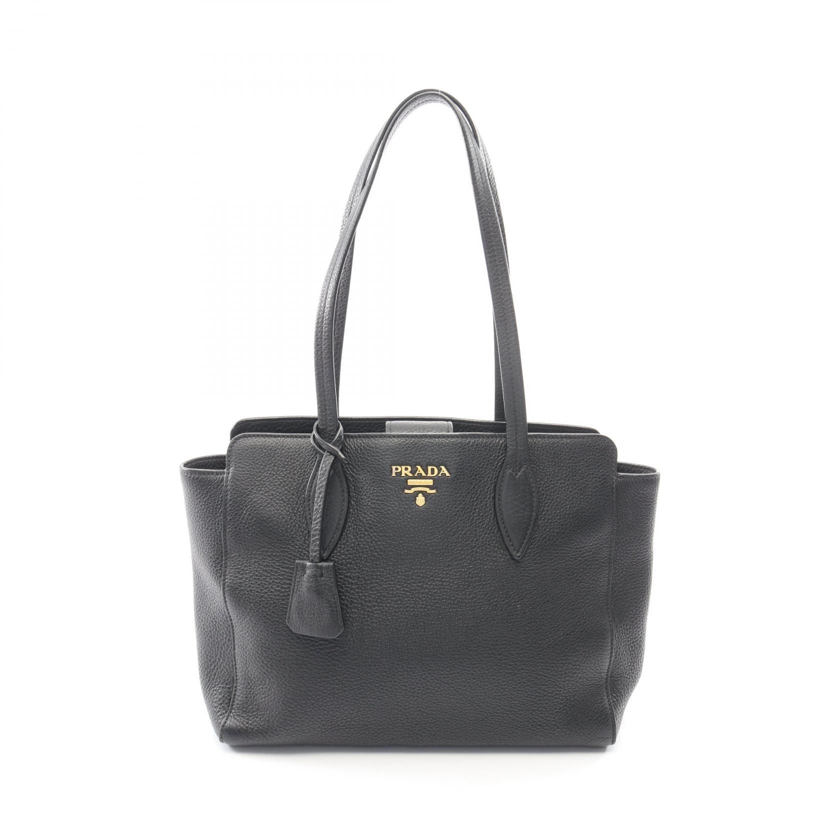 プラダ PRADA トートバッグ バッグ レザー レディース ブラック系 1BG112 【中古】