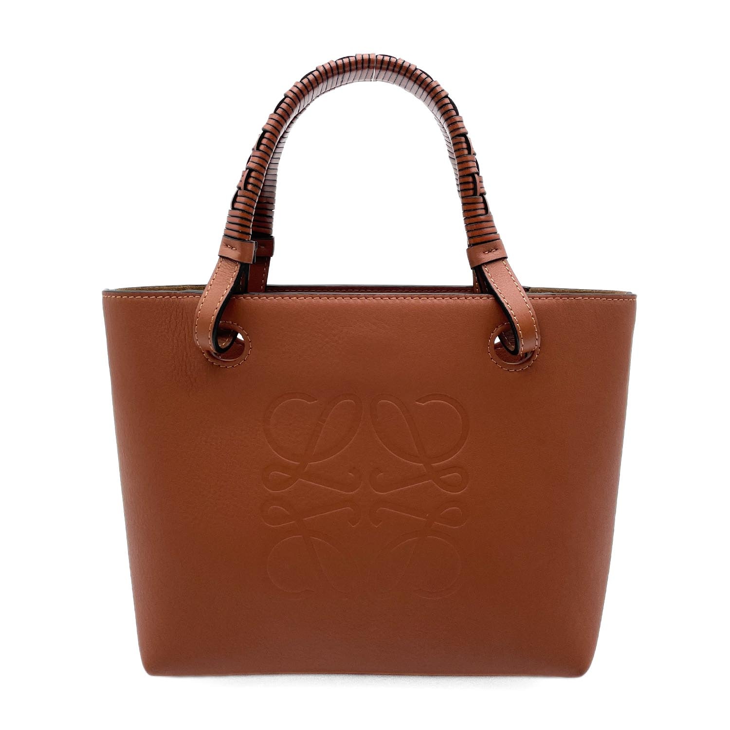 LOEWE ロエベ アナグラム トート 2WAY ショルダーバッグ
レザー ブラウン レディース
【中古】