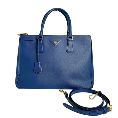 PRADA Galleria Saffiano Leather Handbag "Blue"