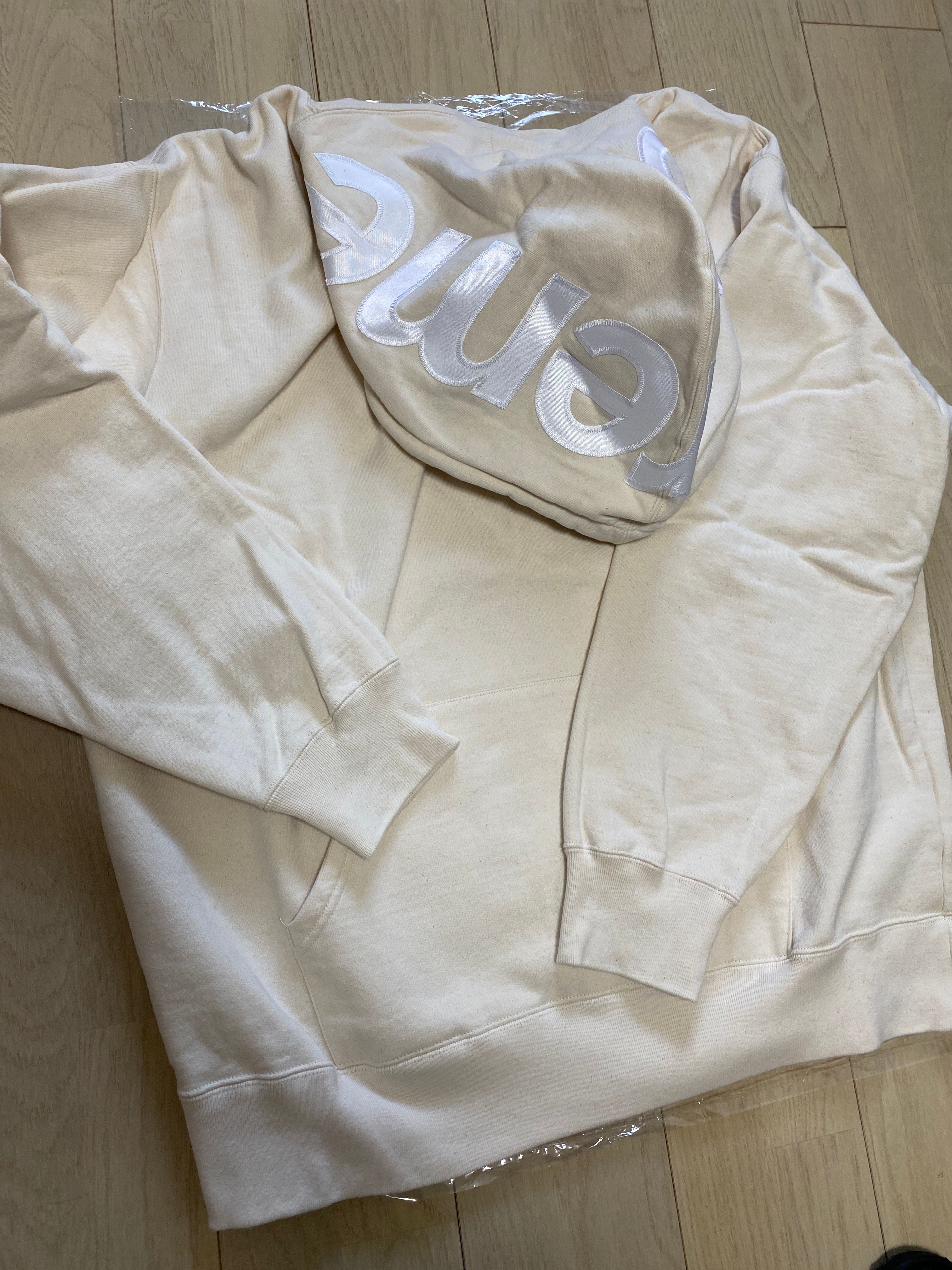 Supreme Contrast Hooded Sweatshirt "Natural"