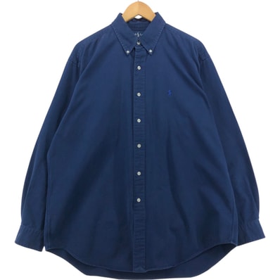 古着 ラルフローレン Ralph Lauren BLAKE 長袖 ボタンダウンシャツ メンズL相当/eaa561024