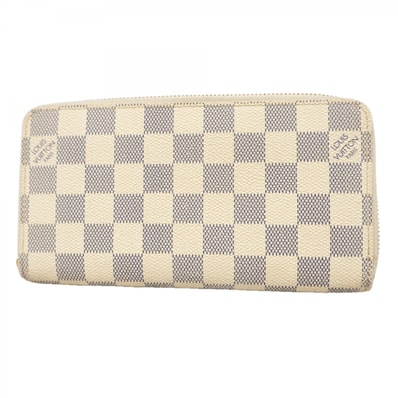 【6gd4579】ルイヴィトン 長財布 ダミエ・アズール ジッピーウォレット N60019 ホワイト【中古】レディース