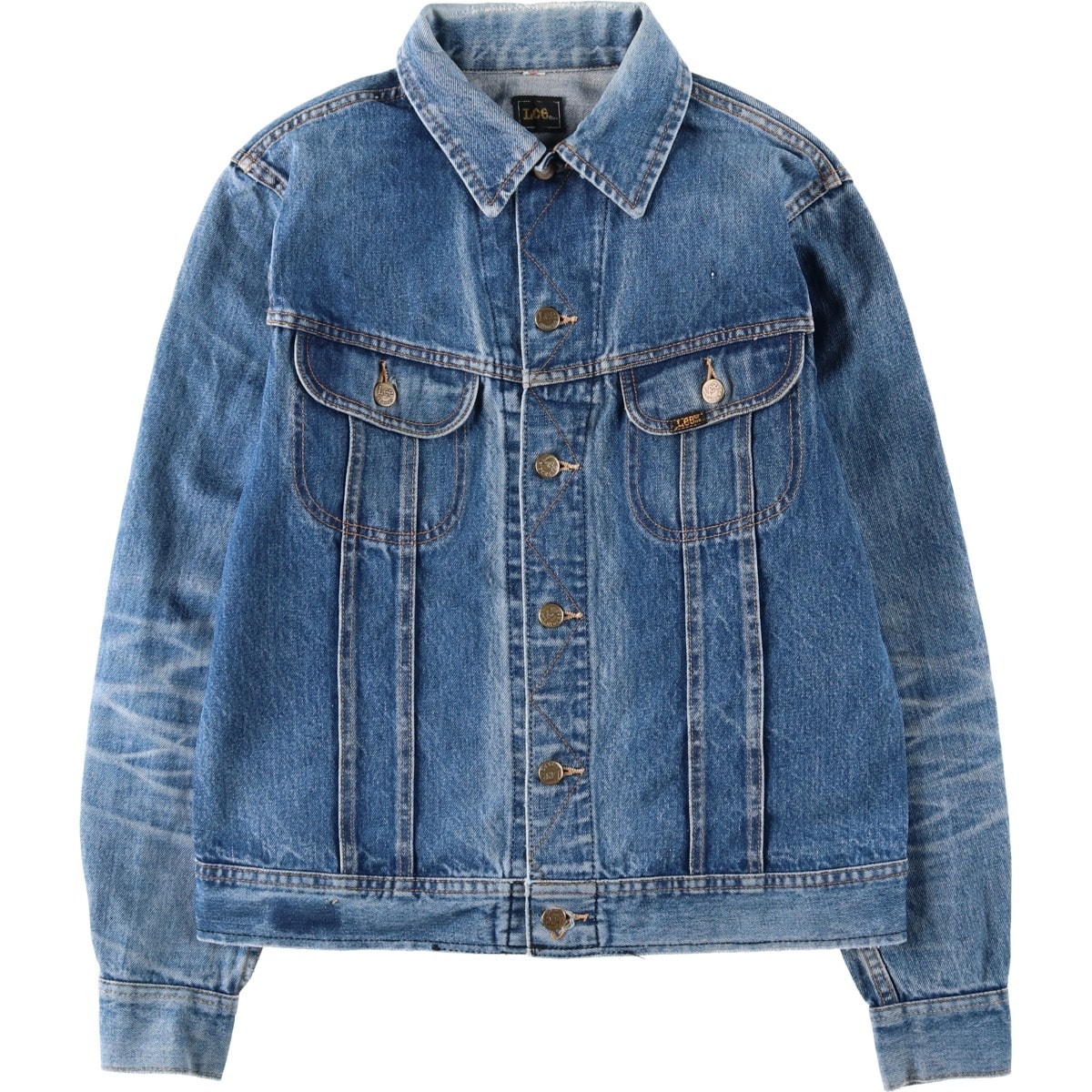 古着 リー Lee RIDERS ライダース デニムジャケット Gジャン メンズM相当/eaa634670