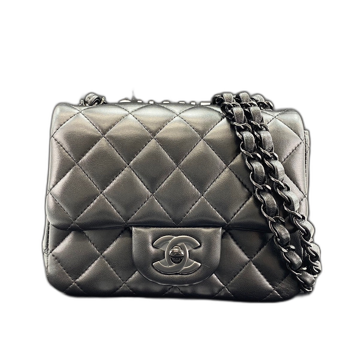 シャネル CHANEL ミニマトラッセ ショルダーバッグ ラムスキン【中古】