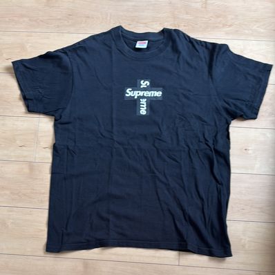 Supreme Cross Box Logo Tee "Black"