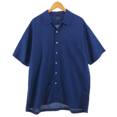 古着 00年代~ ノーティカ NAUTICA 半袖 オープンカラー リネンシャツ ボックスシャツ メンズXL相当/eaa539754