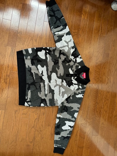 Supreme Small Box Polo Sweater (25FW) "Snow Camo"