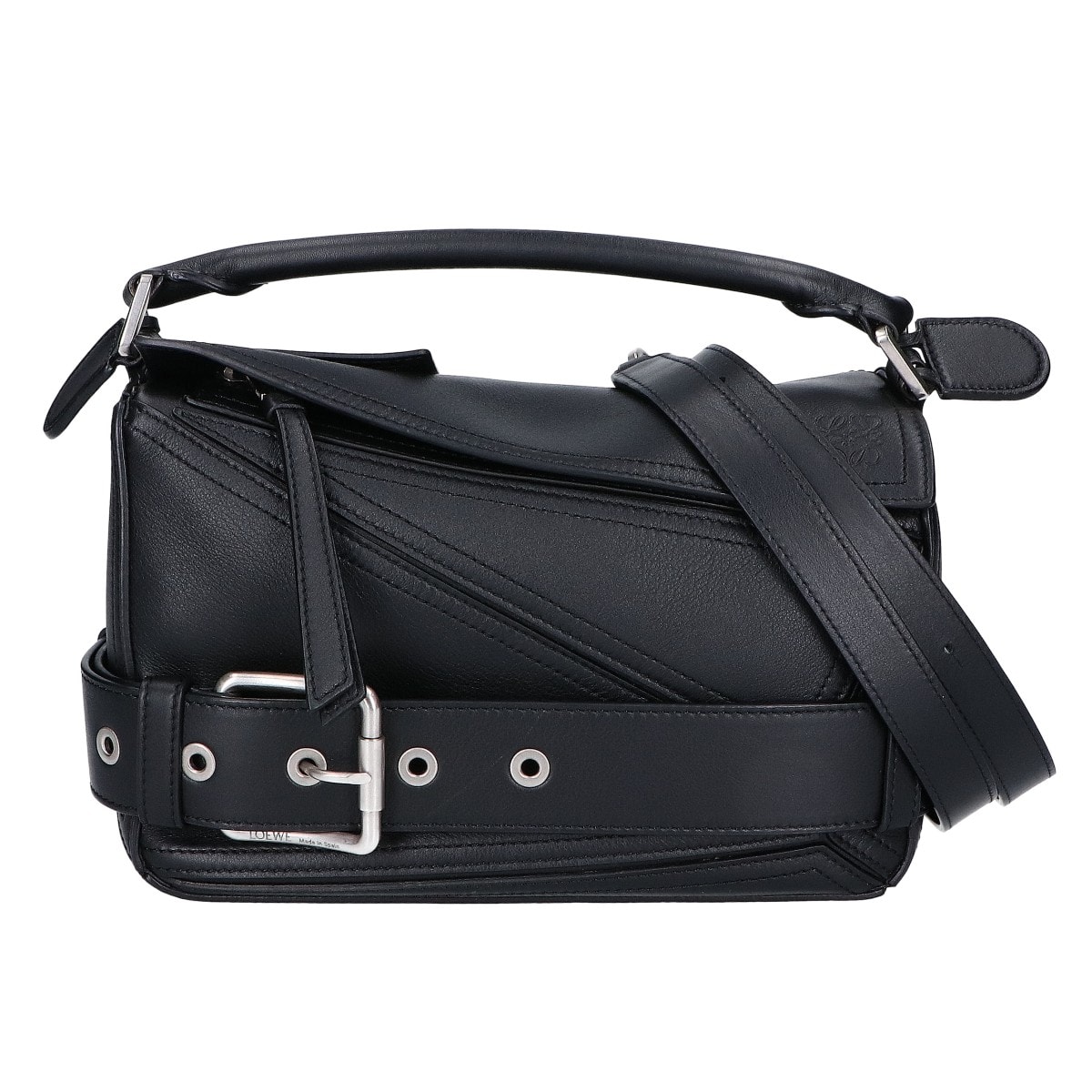 ロエベ 25AW A510S21XC7 パズル バイカー スモール ブラック -