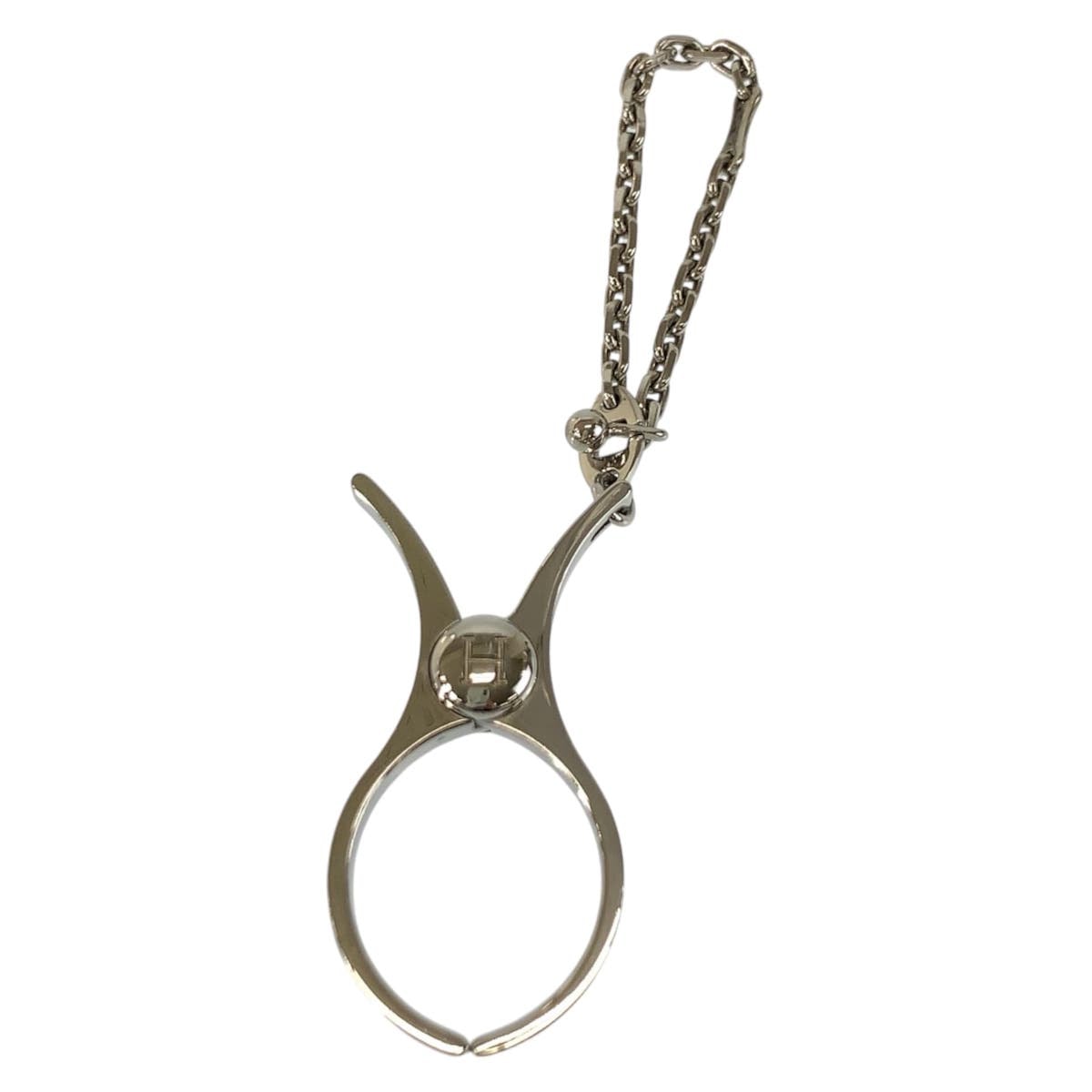 美品 HERMES エルメス フィルー シルバー メタル 手袋ホルダー 601524 【中古】