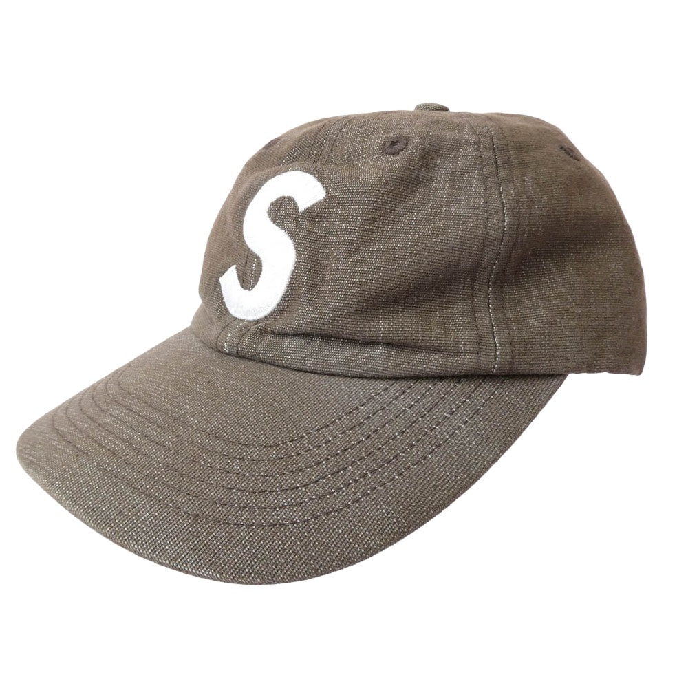 Supreme シュプリーム キャップ 25SS Cordura Denim S Logo 6-Panel コーデュラ デニム S ロゴ 6パネル キャップ 帽子 ブラウン系 58【中古】