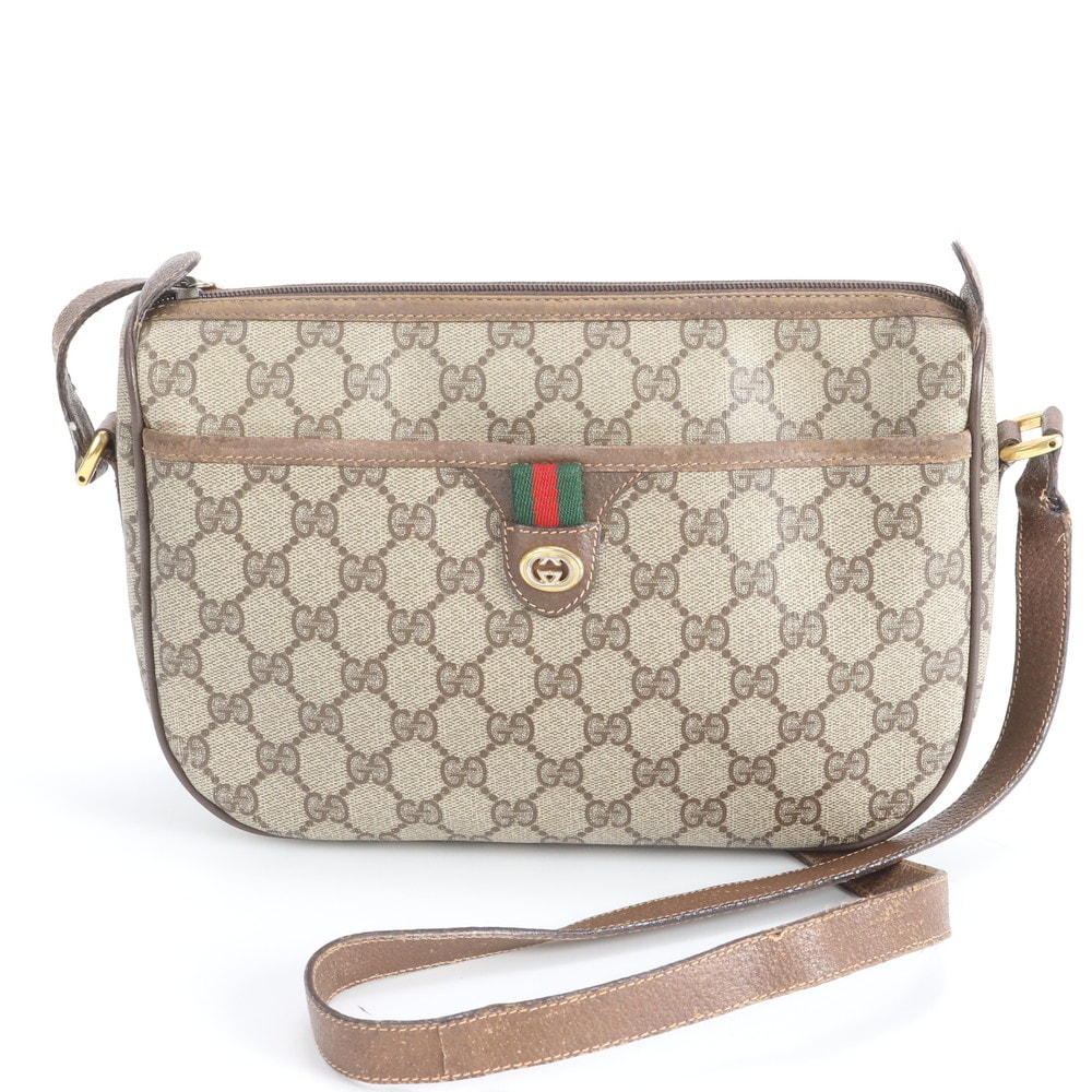 D (傷や汚れあり)】グッチ GGスプリーム シェリー ライン クロスボディ